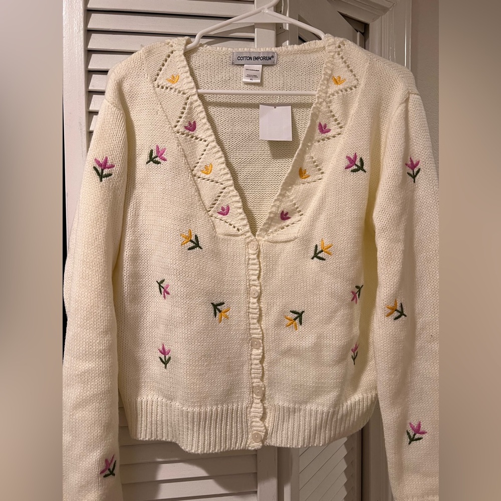 Cotton Emporium Floral cardigan